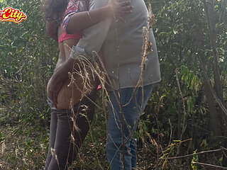 Cute girl with forrest happened unexpected hot romance