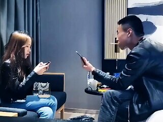 Amateur asian teen licks ass and sucks cock