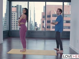 Big Tits Anissa Kate Fucks Her Yoga Instructor