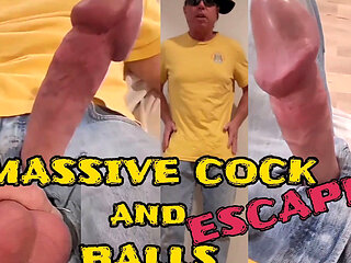 Massive Cock and Balls Escape Siixxbig Jeans