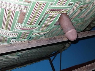 Desi Indian boy fuck his bed when one one at home
