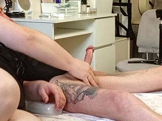 Stepmom Hands off My Hard Cock Before Cumshot