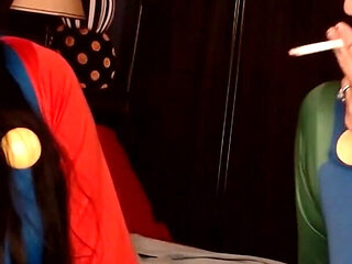 Halloween Cosplaying Smoke Break