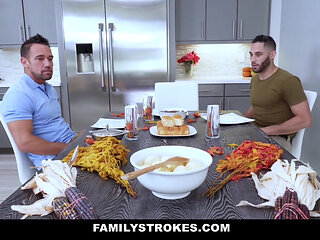 Army Boy Shares His Stepmoms Pussy on Thanksgiving