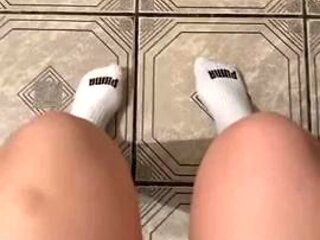 Amateur babe webcam tease and footfetish: Solo, Masturbation  Homemade Porn