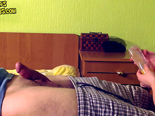 3 Cumshots in This Sexy HJ Session