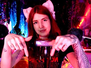 Asmr ear licking, goth girl, relaxation