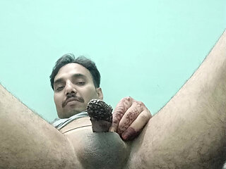 Indian desi man enjoy shower and sex