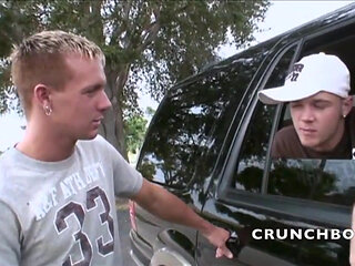 Young straight boy fucked raw by Stepdaddy in exhib