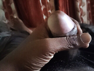 Handjob very huge load of cum in my hand