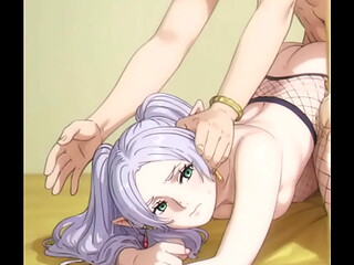 Frieren penetrada de perrito Hentai