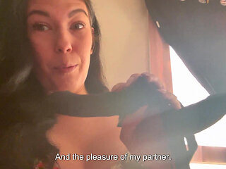 French Pegging - Double Vibrating Strapon: I Tie Him up and Fuck His Ass in POV