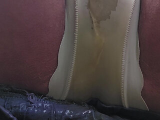Naughty CD pee in panties