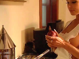 This Slutty Waitress Undresses for You