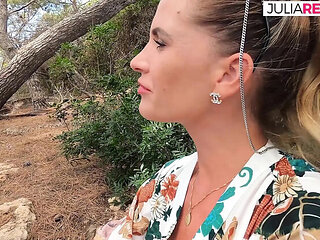 Horny MILF Jean Pallett rides hard dick and sucks cum in car