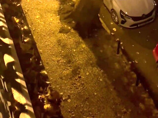 Amateur Boy Caught Peeing in the Street