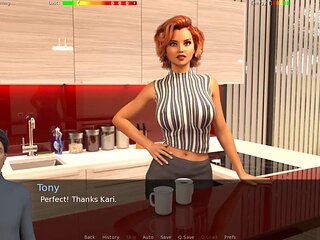Big boobs in a visual novel with a three-dimensional twist