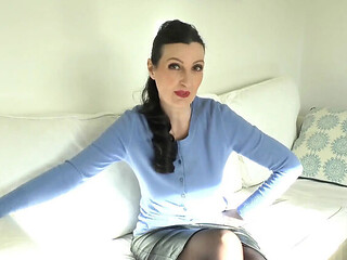 German MILF Victoria Valente Jerk Off Instruction - Cum On My Sweater JOI POV