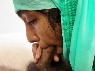 MUSLIM hijabi deepthroat queen want my cum twice