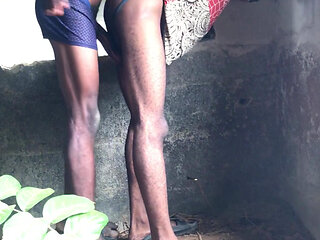 Outdoor Sex Inside an Uncompleted House with a Top That Has Huge Dick