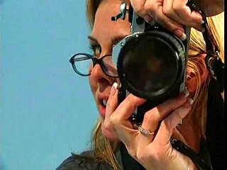 Two hot blondes fingering and fucking hard until they cum