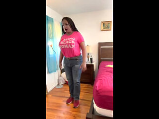 White guy loves being a Black Woman and magically transforms into Black Babe Danae!