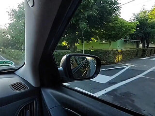 Horny Mature Step Mom Shows Sexy Legs in High Heels on Morning Office Drive