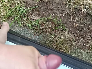 Outdoor / Cumshot While Working