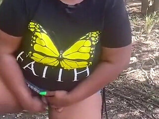 Fucking My Pussy Outdoors Moaning Squirting Orgasms