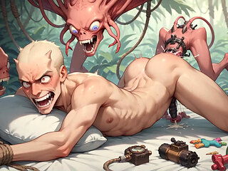 Jungle Squirting Machine Orgy