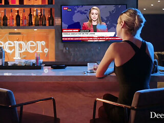 Kenna James Blowjob Creampie with Oliver Flynn - Blonde Business Woman in Lingerie Fucked Deep