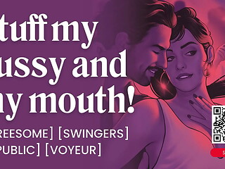ASMR Audio Porn: Hotwife Fucked in Swingers Club MMF Threesome - Public Sex &amp_ DP &ndash_ Erotic Audio Roleplay