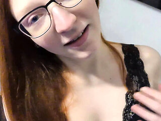 German stepdaughter gives nasty blowjob to her boss in bedroom POV