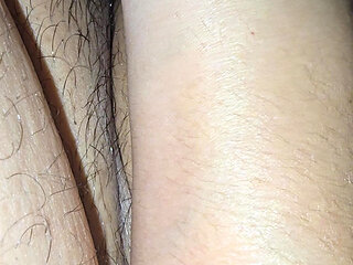 Arab step mom hand grabs Indian step son big balls