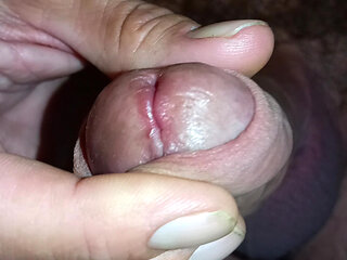Epic Naked Masturbation Session Big Uncut Cock Wanking, Edging, Cumming Close up - Rockard Daddy