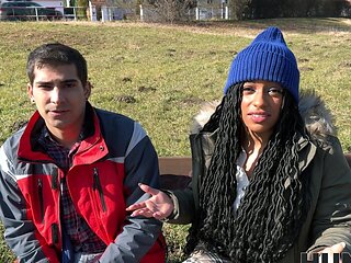 Vicky Menage gets her pussy stuffed with bbc in a cuckold scene