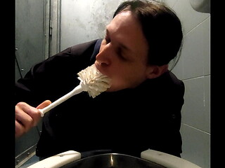 Ernest licking Public toilets 2