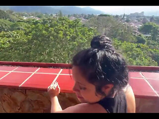 I Fuck My Wife's Stepdaughter at Home While She's Not Home, I Cum in Her Mouth. Homemade Mexican