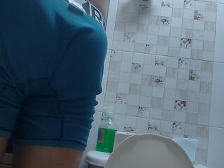 They record me distracted in the bathroom and record me in the ass