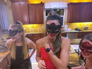 Reality amateur blowjob gangbang