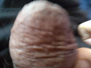 gay man entertains his very hard dick