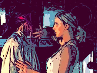 Old Times Country Side Couple Fuck in the Kitchen