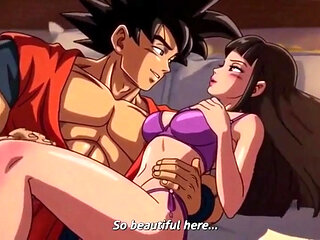 Goku seduce his pregnant wife for doing anal first time