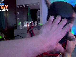 Cute Twink Gets Hard Asshole Fucked by Powerful Dominatrix Cock and Cumshot