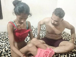 Indian Bhabhi Fucks Young Stepbrother - Blowjob & Fingering Homemade Sex