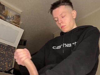 Hot Young Guy's Cum Play