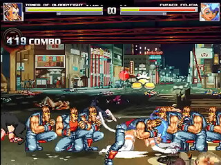 Hentai Mugen Felicia Gangbang