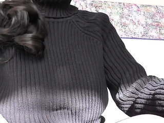 German Stepmom Lady Victoria Valente JOI: Cum on Sweater Taboo Encounter Before Wedding