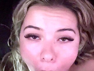 Amateur MILF blowjob cumshot