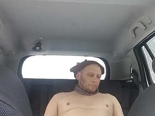 Back Seat of the Car in Parking Slot